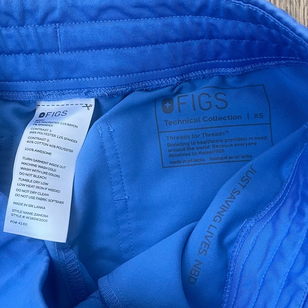 FIGS Zamora Joggers Blue Sz XS Nursing Medical - Picture 4 of 5